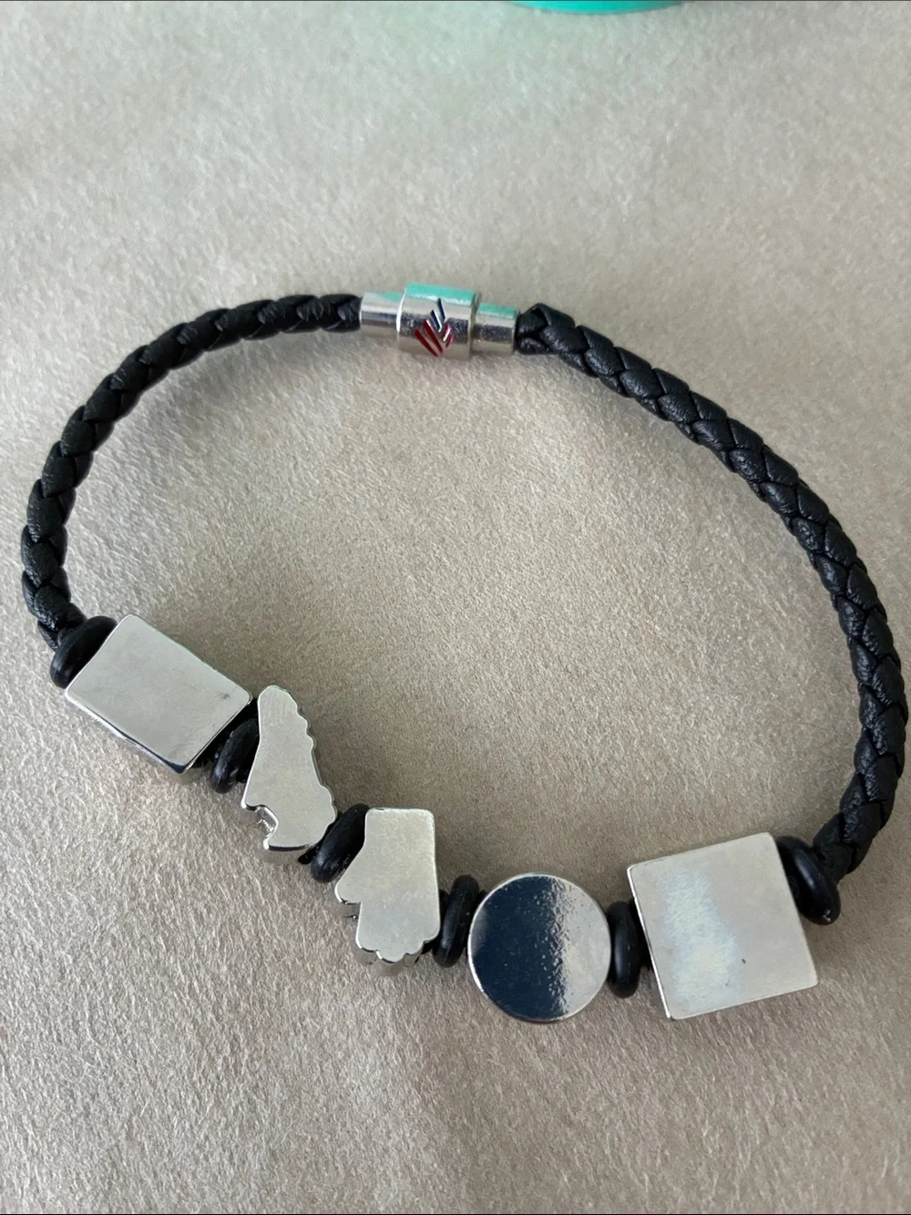 FIFA WORLD CUP Braided Cord Charm Bracelet -AUTHENTIC w/ Backer &  authentic cup